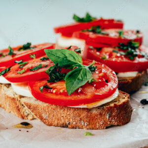 Tomate-Mozzarella-Rucola-Stulle